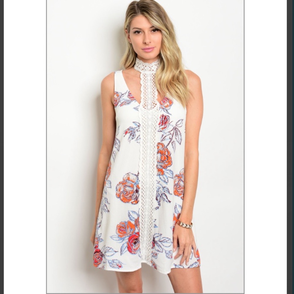 🌺 Floral Choker dress